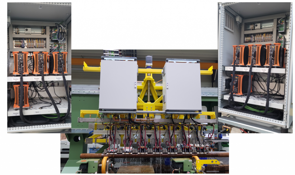 Figure 1 Gantry with probe holders and cabinets sheltering Panther instruments.png Figure 1 Gantry with probe holders and cabinets sheltering Panther instruments.png