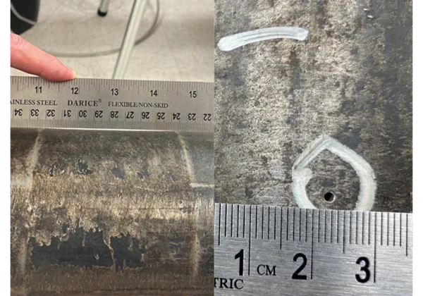 Просверленные отверстия и утоненные участки