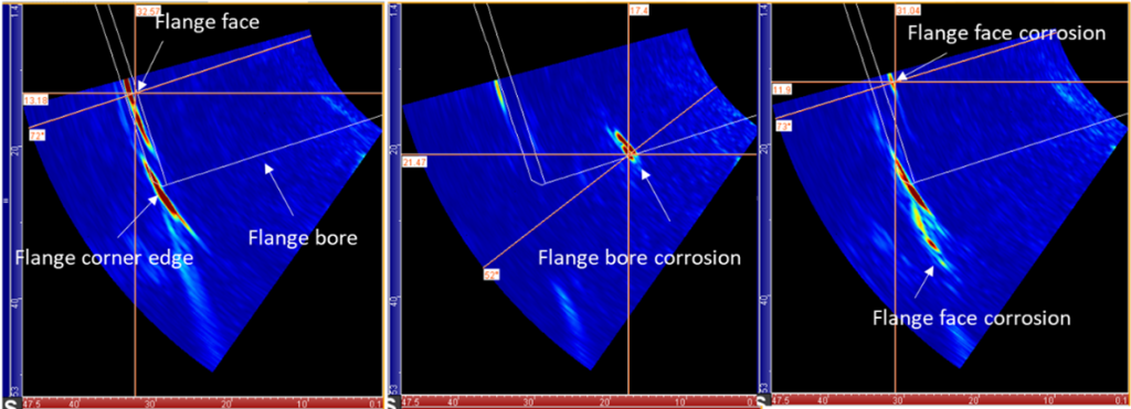Flange face S-scan data with and without corrosion.png Flange face S-scan data with and without corrosion.png